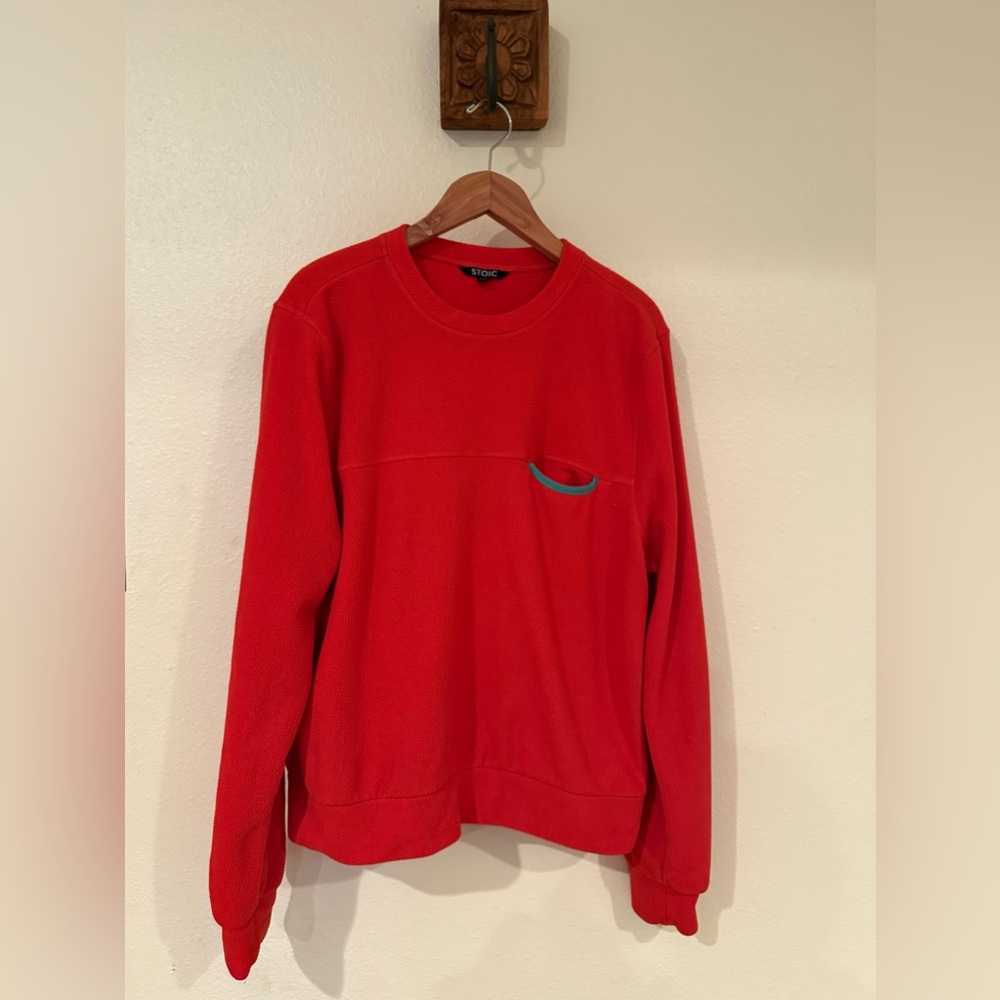Stoic Fleece Crew Sweatshirt, Large